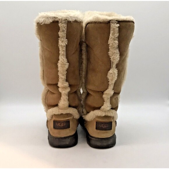 UGG Australia Katia Boots Women's 5 Brown Waterproof Suede Sheepskin 1008030 - Picture 4 of 11